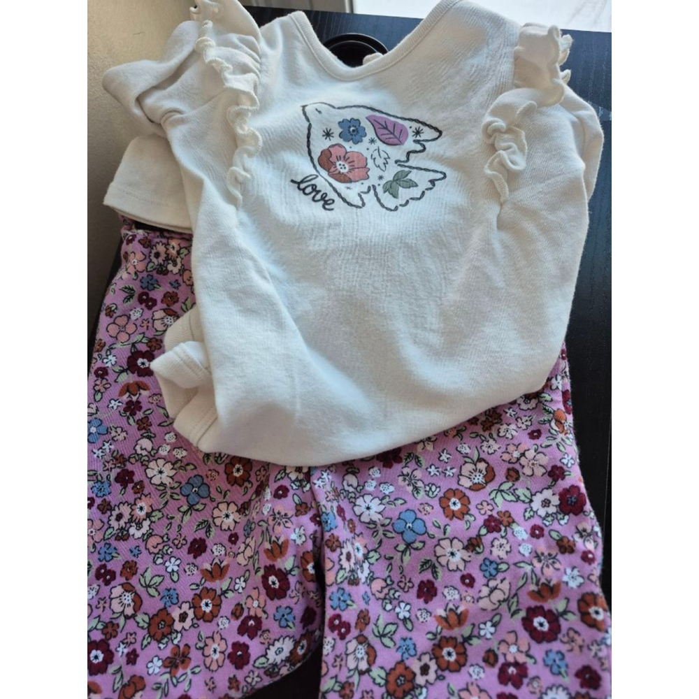 Baby Garanimals Matching Set 18 Months White Pink Floral